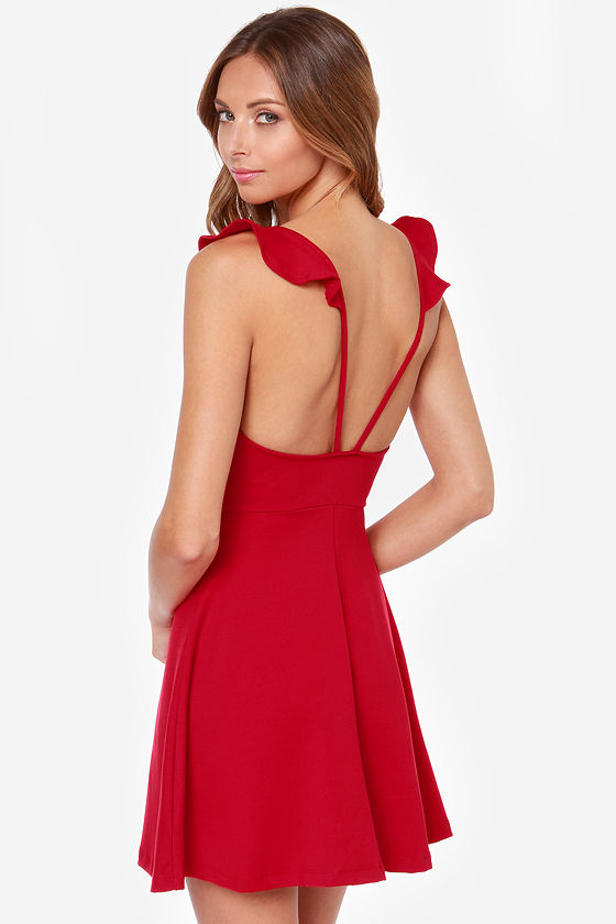 Red Dress - Skater Dress ...